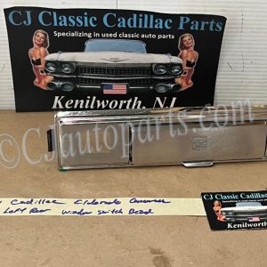 OEM 1972 1973 1974 1975 1976 Cadillac Eldorado Convertible Deville Fleetwood LEFT REAR WINDOW SWITCH ASHTRAY BEZEL PLATE #9832875/#9608312